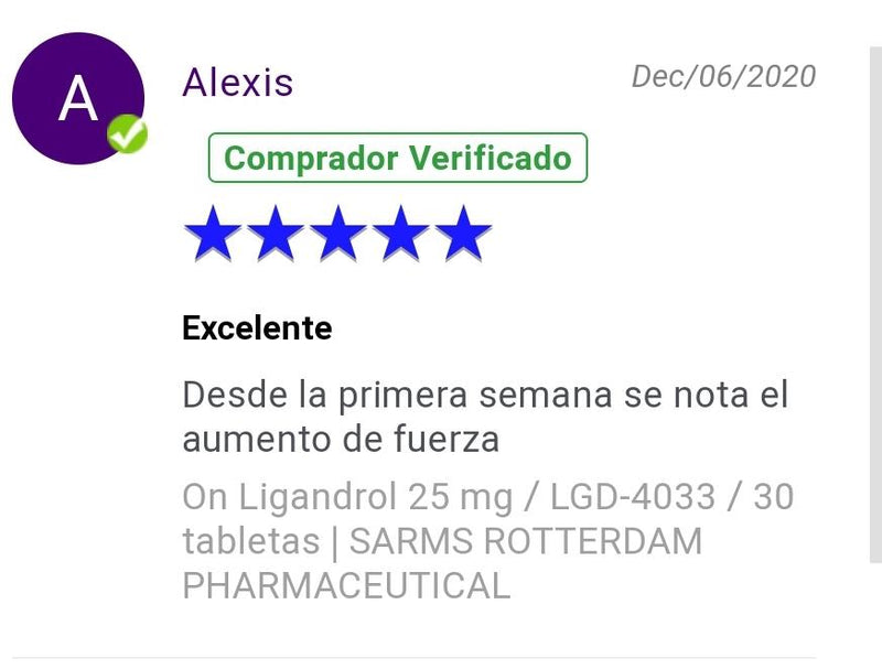 Ligandrol 25 mg / LGD-4033 / 30 tabletas | SARMS ROTTERDAM PHARMACEUTICAL - SARM