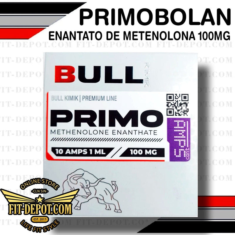 PRIMOBOLAN 100 MG (Enantato de metelonona) - 10 Ampolletas de 1ml - BULL KIMIK - esteroide