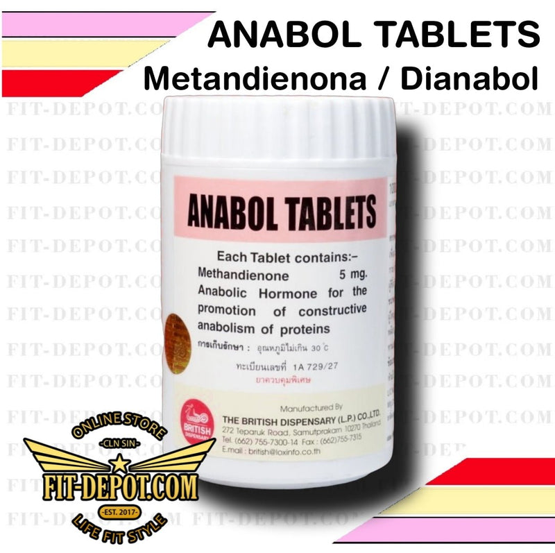 ⭐ ANABOL TABLETS 5 mg (Dianabol / Metandrostenolona) | 100 tabletas | BRITISH DISPENSARY THAILAND - esteroides