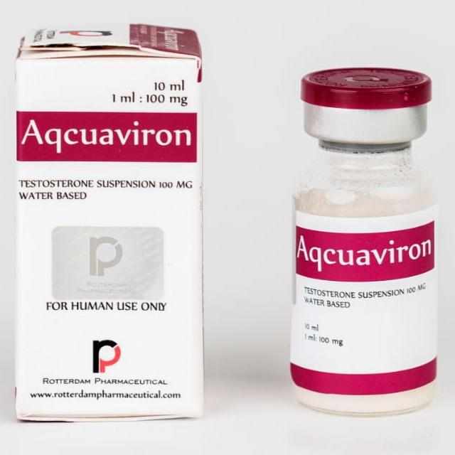 Aqcuaviron  / Testosterona Suspensión Base Agua /100 mg/1ml / 10 ML / ROTTERDAM - FIT Depot de México