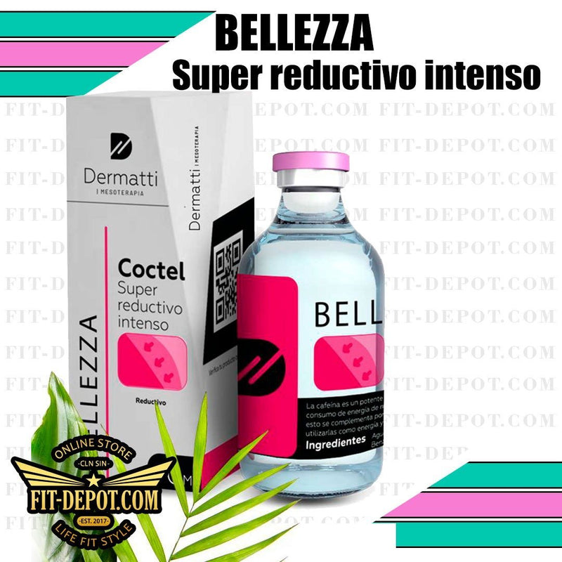 BELLEZZA Coctel SuperReductivo Intenso / Disminuye la grasa corporal, aumenta el consumo energético, ingredientes principal ; carnitina y cafeina | 50 ml | Mesoterapia Dermatti - mesoterapia