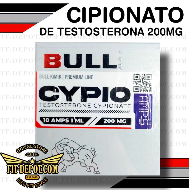 CIPIONATO DE TESTOSTERONA 200 MG - 10 Ampolletas de 1ml - BULL KIMIK - esteroide