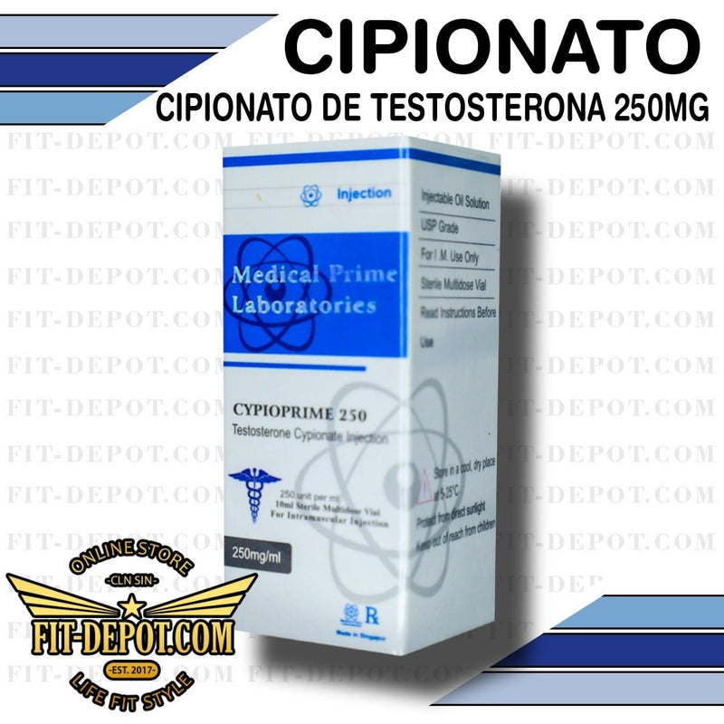 CIPIOPRIME (Cipionato de Testosterona) 250MG / 10ML / Medical Prime - esteroide