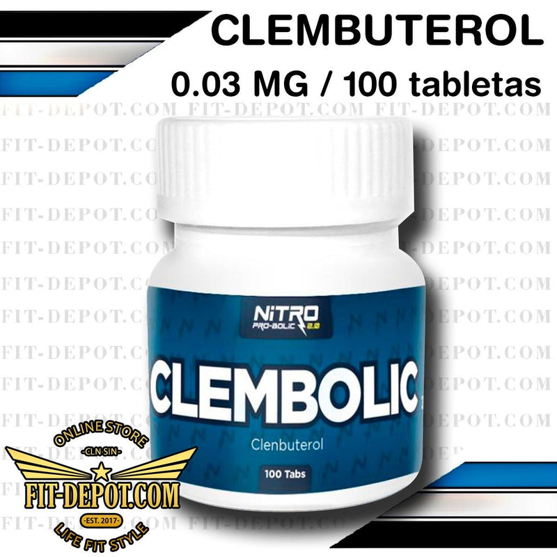 CLEMBOLIC (CLEMBUTEROL) 0.03MG - 100 Tabletas - NITRO PRO-BOLIC 2.0 - esteroides anabolicos