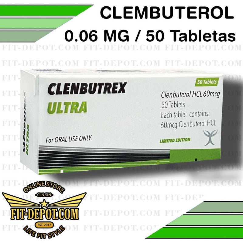 Clembutrex ULTRA 0.06 Mg (clembuterol) 50 tabletas | XT LABS - esteroides anabolicos