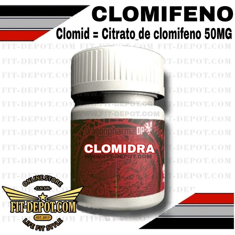 Clomidrol (CLOMID) Clomiphene Citrate 50MG / 100 TABLETAS / Dragon Pharma - esteroide