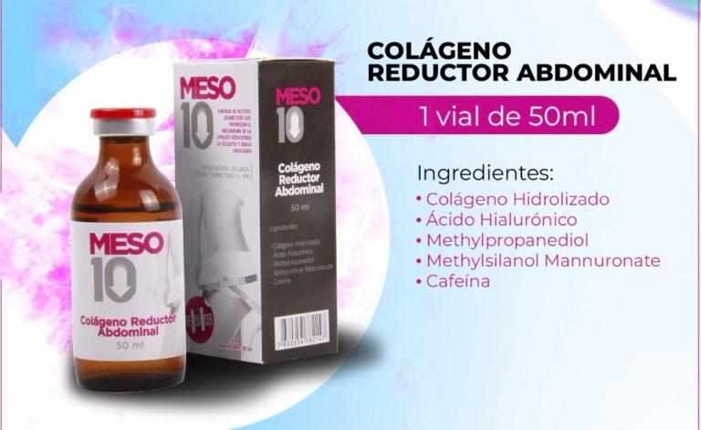 Colageno Reductor Abdominal / Colageno Hidrolizado, Ácido Hialurónico, Methil1, Methil2, Cafeína - 50 ML | Meso 10 - mesoterapia