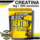 CREATINA 200 SERVICIOS / 1 kilo / 43 Suplements - suplementos basicos