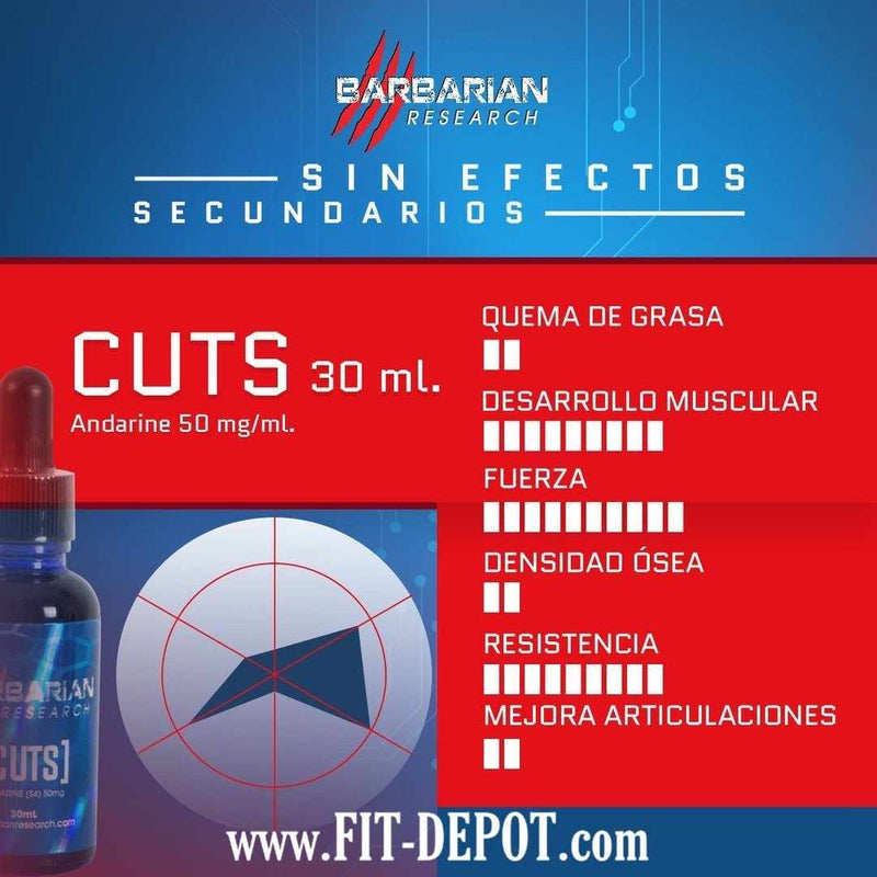 CUTS (Andarine S4) / 50MG/ML - 30ML  | SARMS BARBARIAN RESEARCH - FIT Depot de México