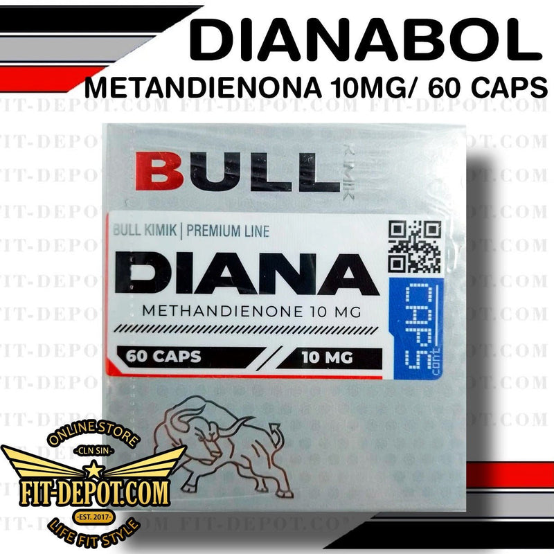 DIANABOL 10 MG (Metandienona) - 60 Capsulas - BULL KIMIK - esteroide