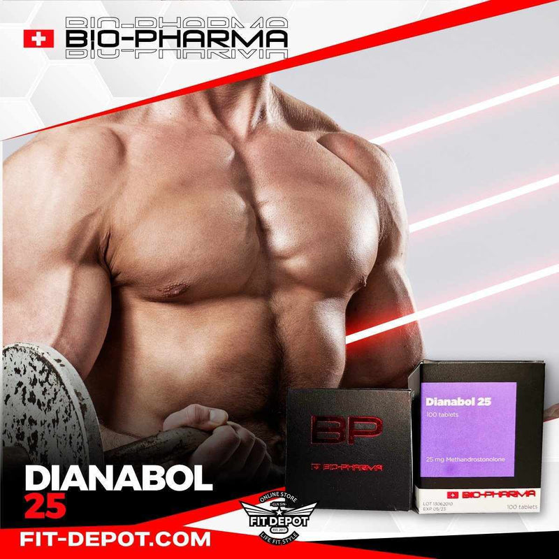 DIANABOL 25mg (Metandrostonolona) (100 tabletas | BIOPHARMA - esteroides