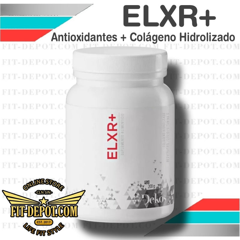 ELXR+ Suplemento a base de Colágeno Hidrolizado En Polvo + Resveratrol / Antioxidantes - Firmeza y elasticidad para la piel. Pelo y Uñas - DKS -