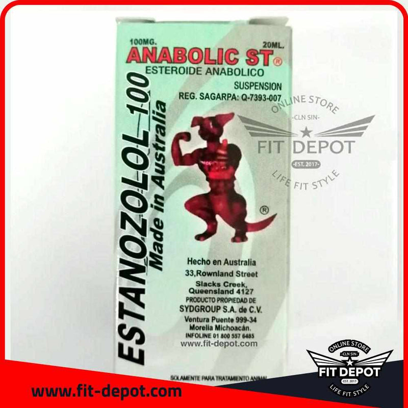 ESTANOZOLOL 100 mg / Anabolic ST / 20ml Canguro - FIT Depot de México