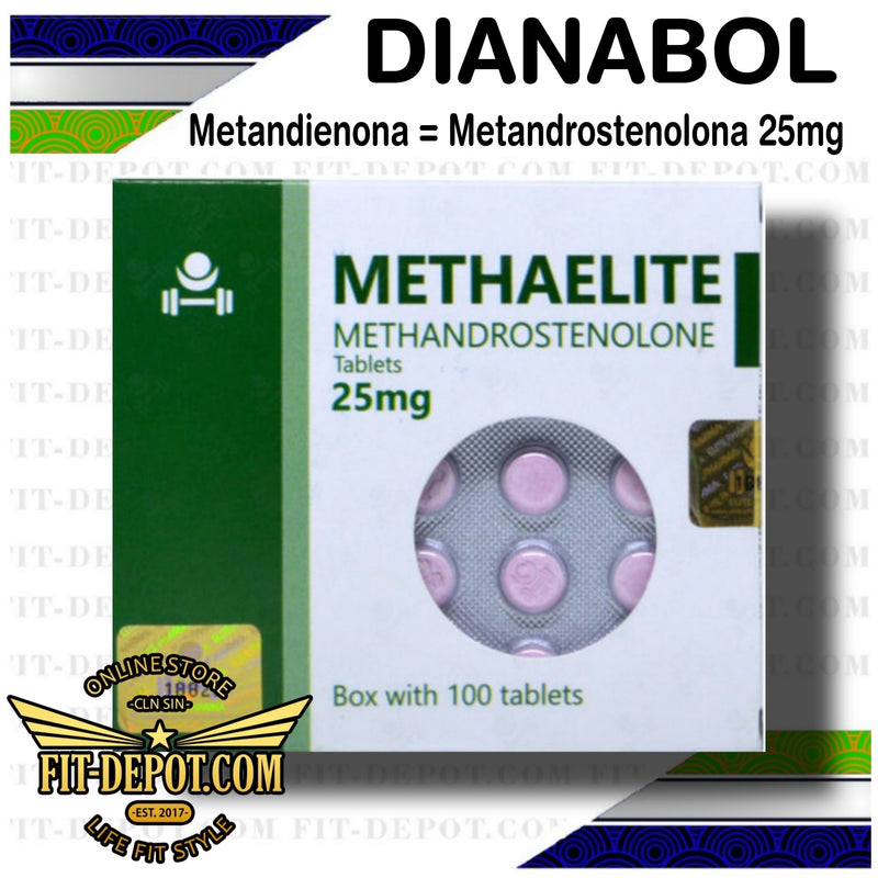 METHAELITE (DIANABOL) Metandienona 25 mg | 100 tabletas ESTEROIDES ELITE PHARMACEUTICALS - esteroides