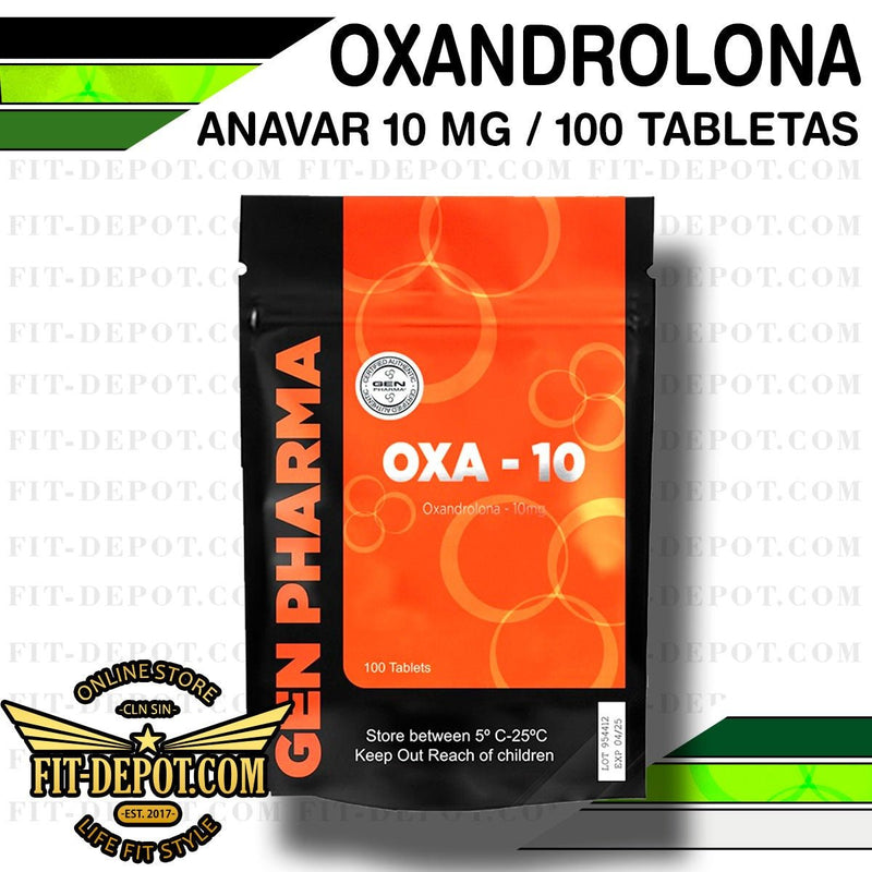 OXA-10 mg (Oxandrolona / Anavar) / 100 TABLETAS / GEN PHARMA - esteroides