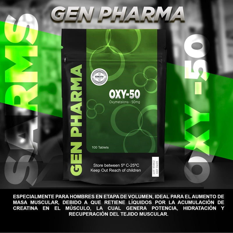 OXY 50 mg (Oximetalona / Anadrol) 100 TABLETAS / GEN PHARMA - esteroides