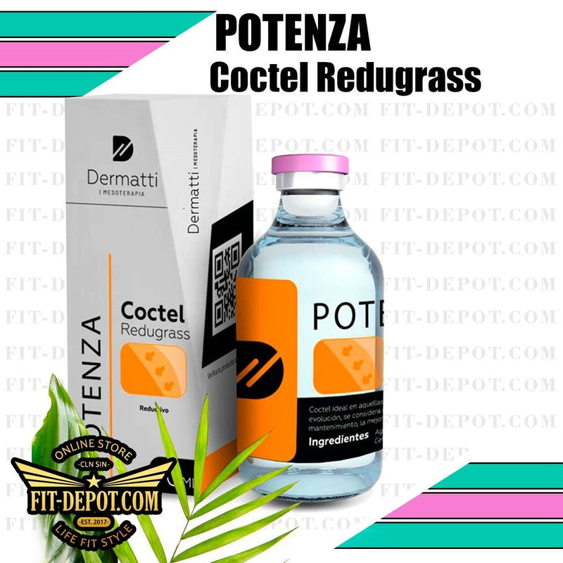 POTENZA Coctel ReduGrass / Reduce Grasa y ayuda para el mantenimiento de la figura corporal Ingredientes principales Alcachofa y Fosfatidilcolina | 50 ml | Mesoterapia Dermatti - mesoterapia
