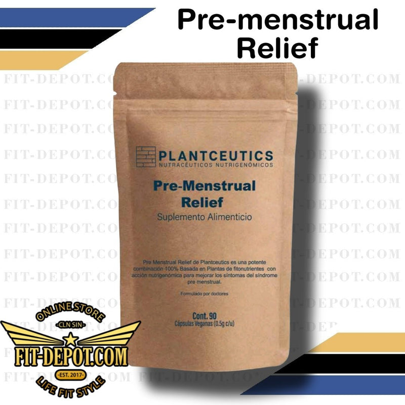 Pre-Menstrual Relief - MEJORA LOS SÍNTOMAS SINDROME PREMENSTRUAL 90 capsulas | PLANTCEUTICS -