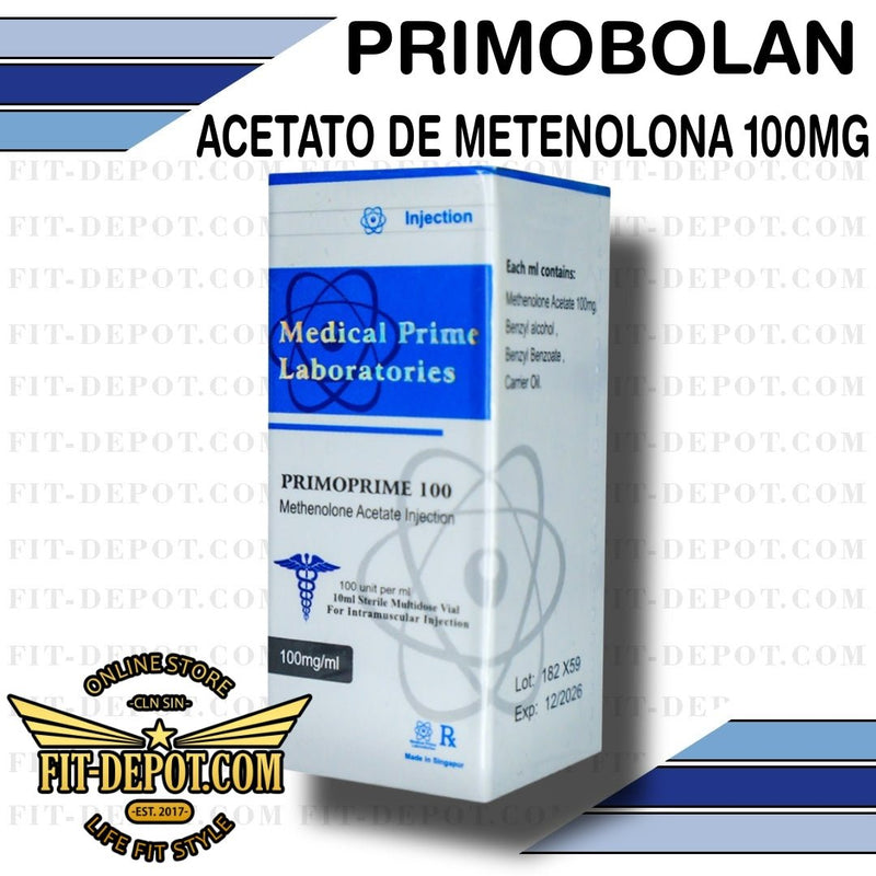 PRIMOPRIME ( Primobolan = acetato de metenolona) 100MG / 10ML / Medical Prime - esteroide