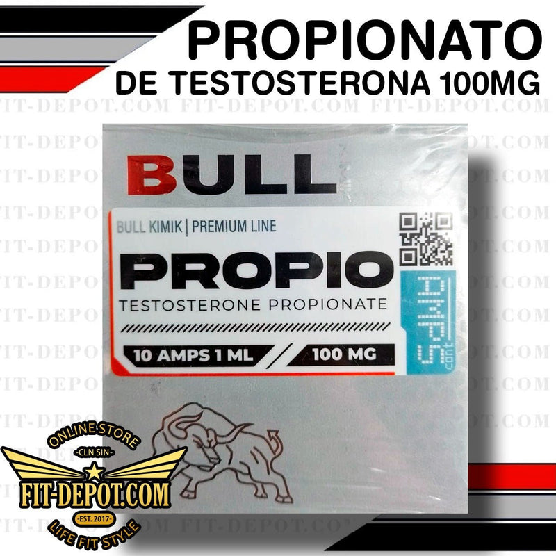 PROPIONATO DE TESTOSTERONA 100 MG - 10 Ampolletas de 1ml - BULL KIMIK - esteroide