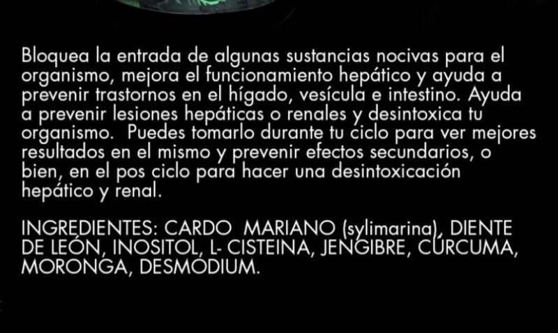 SILIMARINA - PROTECTOR HEPATICO ANTITOXICO - 80 Capsulas- Dragón Pharma - PROTECTOR HEPATICO