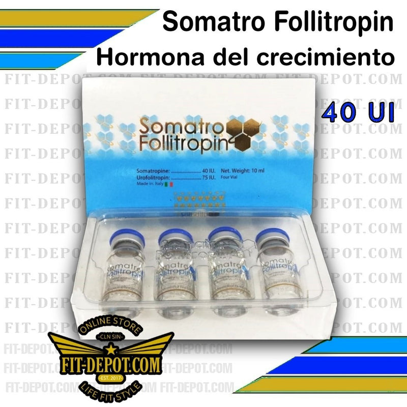 SomatroFollitropin (HORMONA DE CRECIMIENTO LIBERACIÓN PROLONGADA) (1 caja = 40 IU) (40 Días) / REVITAL ORMONE - hormona del crecimiento