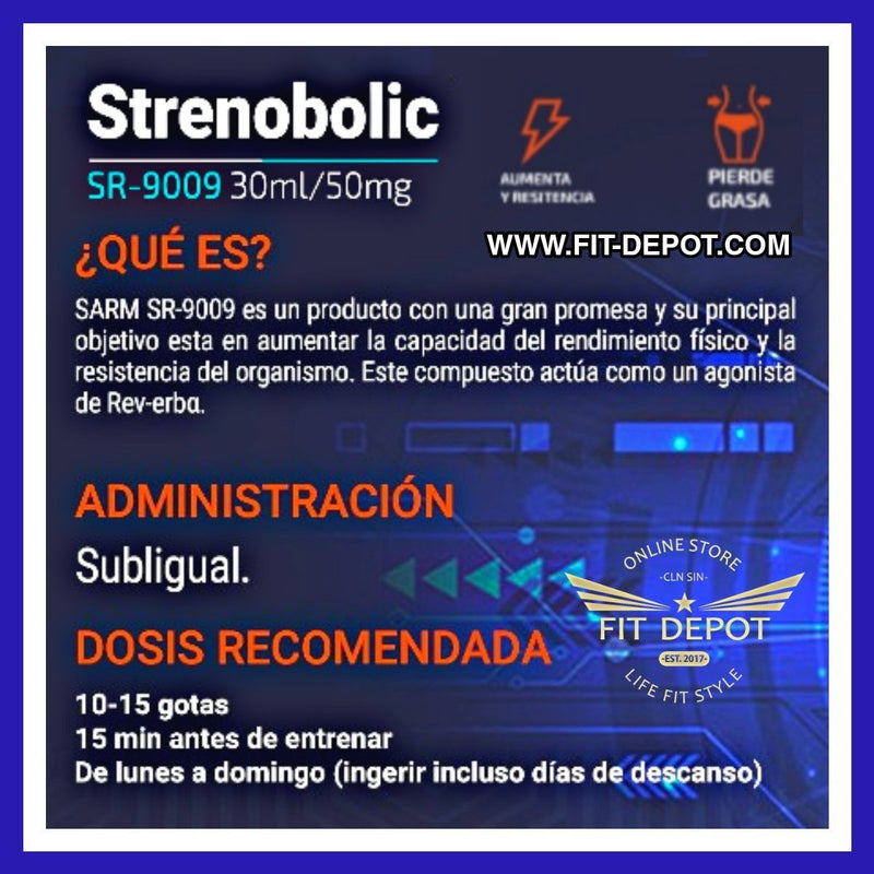 Strenobolic (SR-9009) 50mg / 30ml | SARMS SYNERLAB - SARM