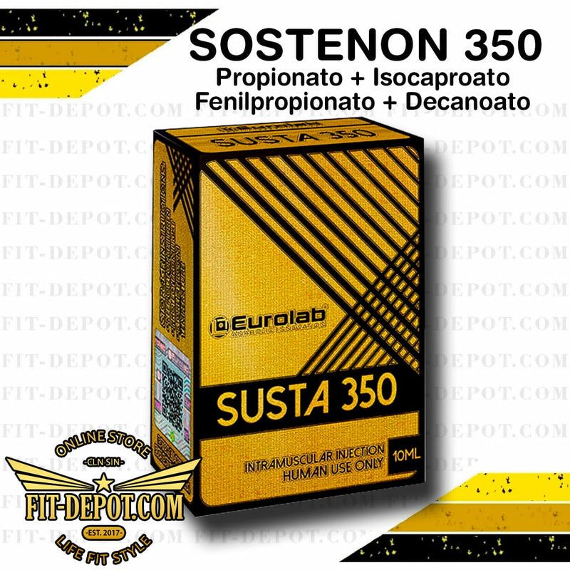 SUSTA 350 / (SOSTENON) 350MG Testosterone Propionate 42 mg/ml Testosterone Isocaproate 84 mg/ml Testosterone Phenylpropionate 84 mg/ml Testosterone Decanoate 140 mg/ml | Esteroides EUROLAB | - esteroide
