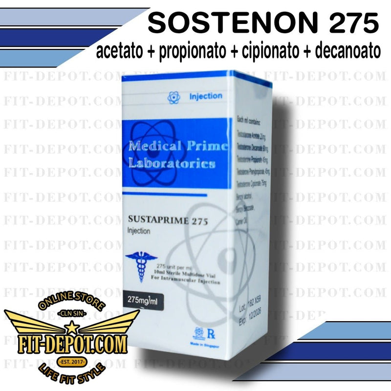 SUSTAPRIME 275 (Sostenon = Acetato - propionato - cipionato - decanoato ) 400MG / 10ML / Medical Prime - esteroide