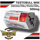 TESTOBULL MAX 500mg - Decanoato 100mg + Cipionato 100mg + Undecanoato 100mg + Enantato 200mg | 10 ML | HARDBULL LABS - suplementos basicos
