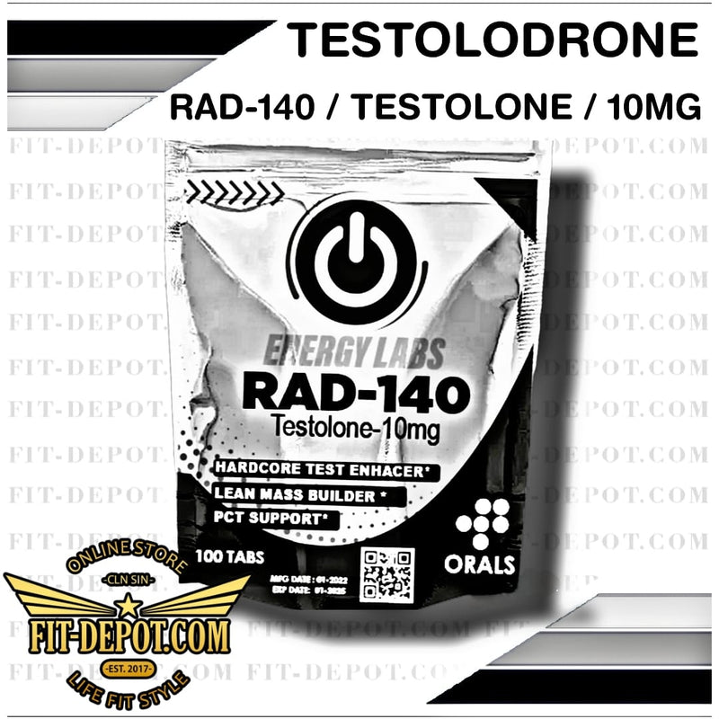 TESTOLODRONE / RAD-140 10mg / Constructor de masa magra y fuerza / ENERGY LABS - SARMS