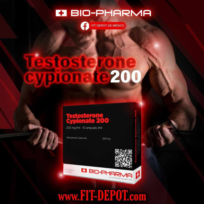 Testosterona Cipionato 200 mg/ml | 10 ampolletas de 1ml | BIOPHARMA - esteroides