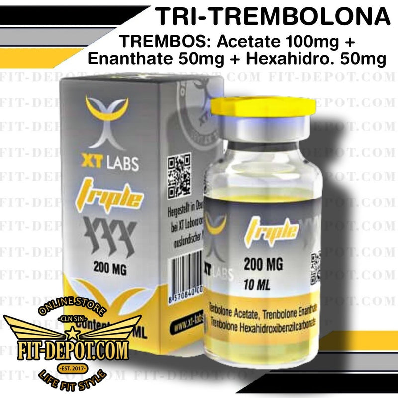 TRIPLE XXX - (TRI-TREMBOLONA 200mg) Trenbolone Acetate 100mg/ml + Trenbolone Enanthate 50mg/ml + Trenbolone Hexahidrobenzilcarbonate 50mg/ml Frasco 10 ml | Esteroides XT LABS - esteroide