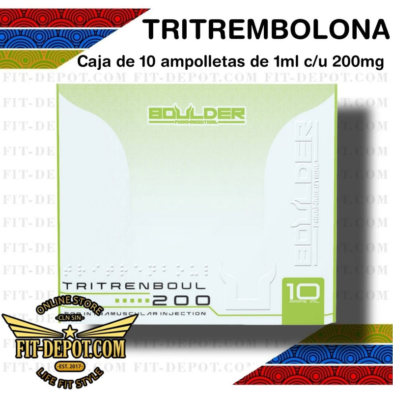 TRITRENBOUL 200 MG - 3 trembolonas combinadas 10 Ampolletas de 1 ml cada una - Boulder Pharmaceutical - esteroides